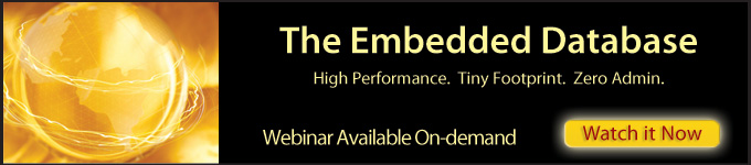 Webinar Available On-demand: The Embedded Database